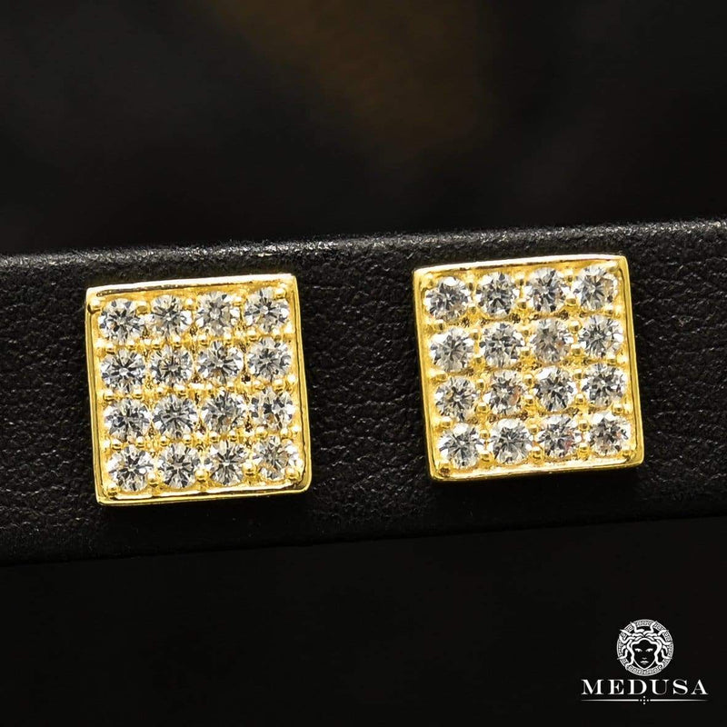 Studs en Or 10K | Boucles d’Oreilles Homme Studs H1 Or Jaune