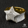 Bague à Diamants en Or 14K | Bague Homme SuperStar D2 - Diamant 1.70CT / Or 2 Tons / 10K