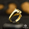 Bague en Or 10K | Bague Femme Tiger F11 Or Jaune