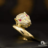 Bague en Or 10K | Bague Femme Tiger F13 Or Jaune / Rubis