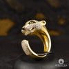 Bague en Or 10K | Bague Femme Tiger F4 Or Jaune