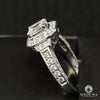 Bague à Diamants en Or 18K | Bague Fiançaille Trinity D16 - Bague Solitaire 1.00CT Princess Cut Or Blanc