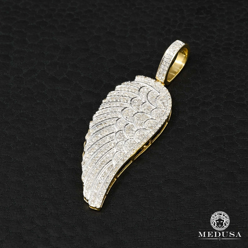 Pendentif à Diamants en Or 10K | Pendentif Divers Wings D1 - Diamant Or 2 Tons