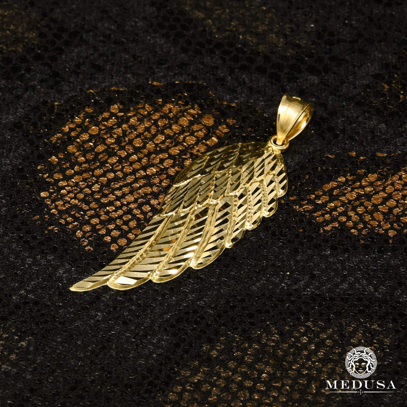 Pendentif en Or 10K | Pendentif Divers Wings X3 Or Jaune